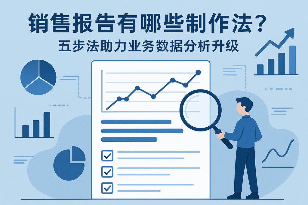 销售报告有哪些制作方法？五步法助力业务数据分析升级