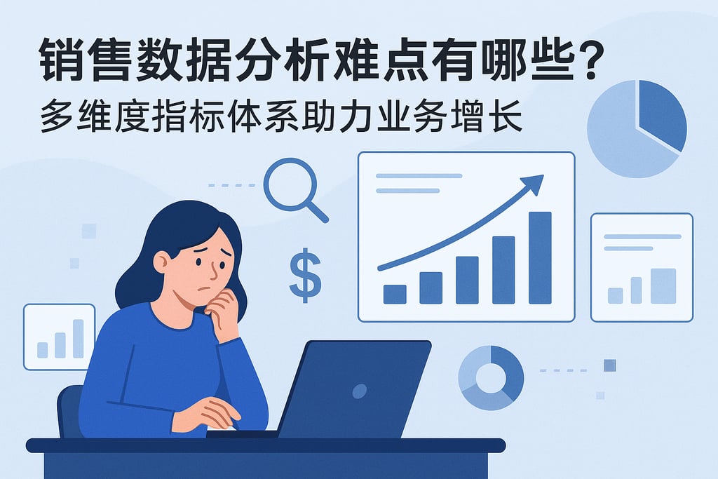 销售数据分析难点有哪些？多维度指标体系助力业务增长
