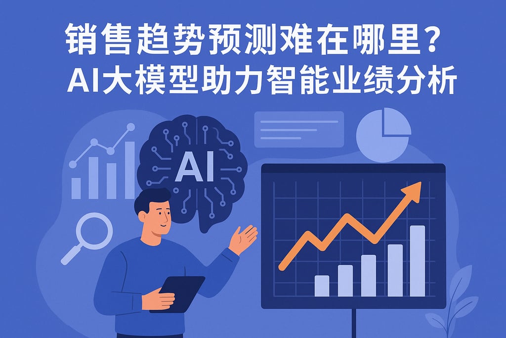 销售趋势预测难在哪里？AI大模型助力智能业绩分析