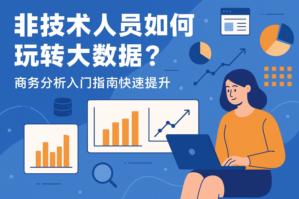 非技术人员如何玩转大数据？商务分析入门指南快速提升
