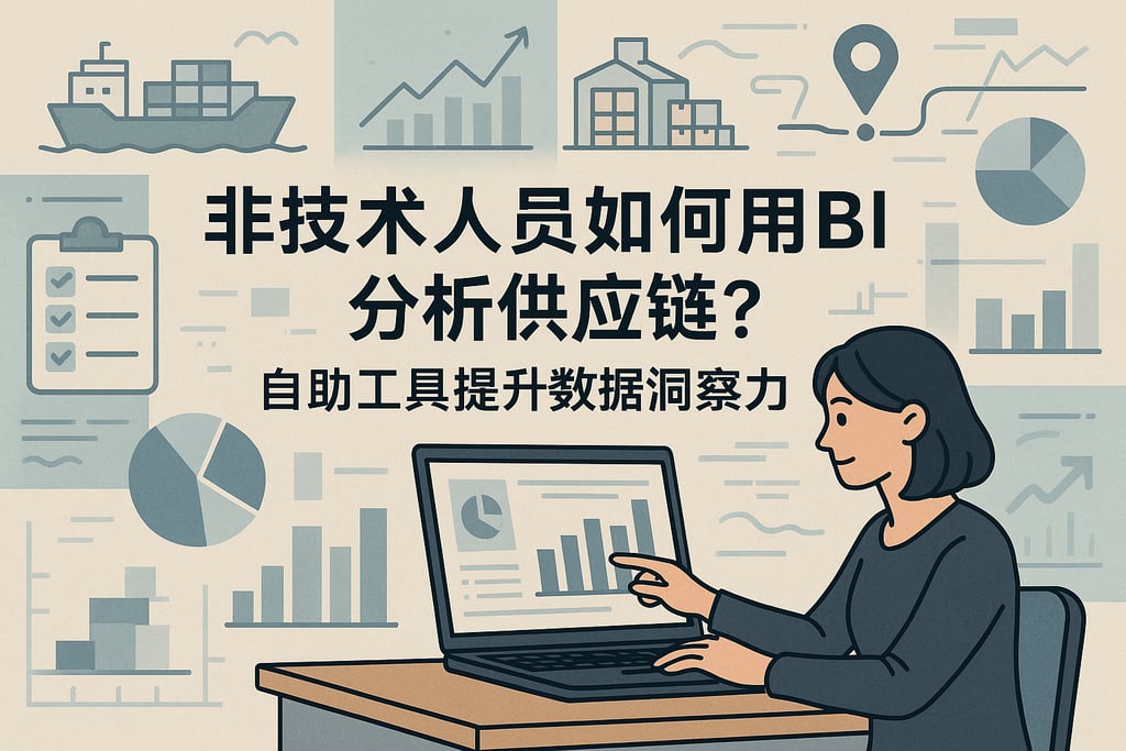 非技术人员如何用BI分析供应链？自助工具提升数据洞察力