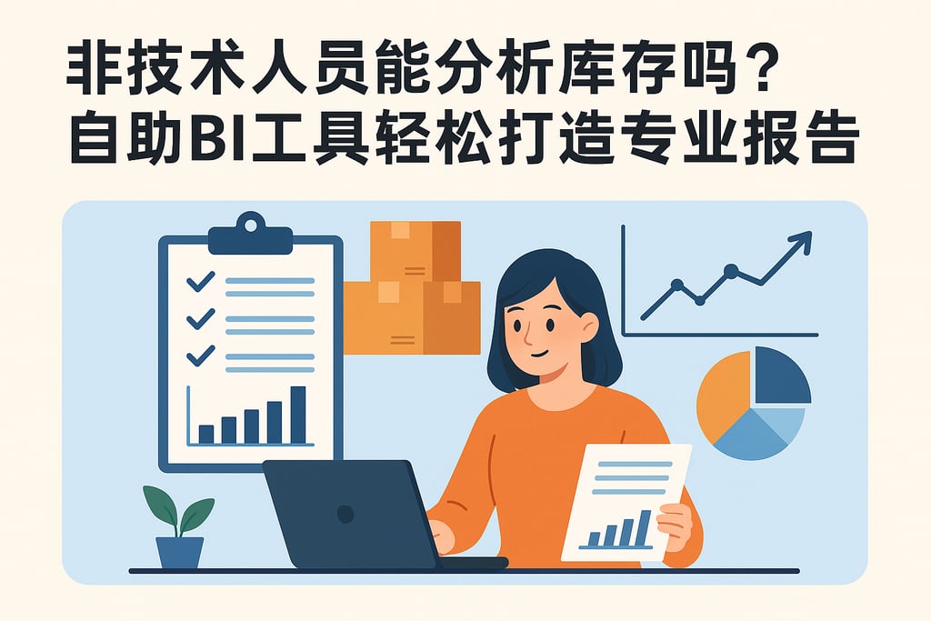 非技术人员能分析库存吗？自助BI工具轻松打造专业报告