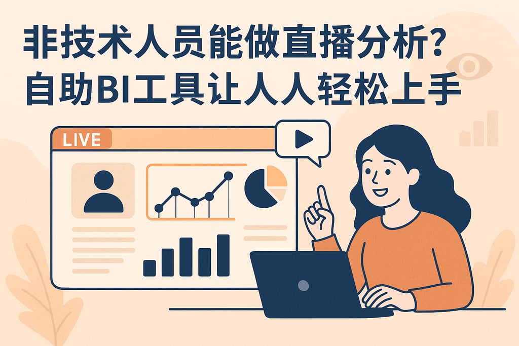 非技术人员能否做直播分析？自助BI工具让人人轻松上手