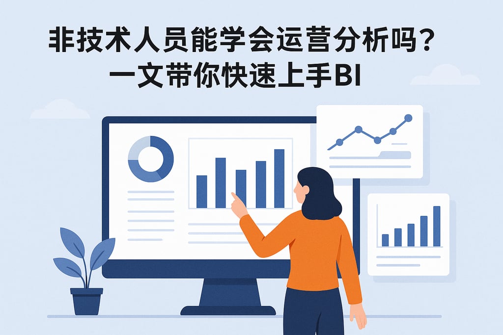 非技术人员能学会运营分析吗？一文带你快速上手BI