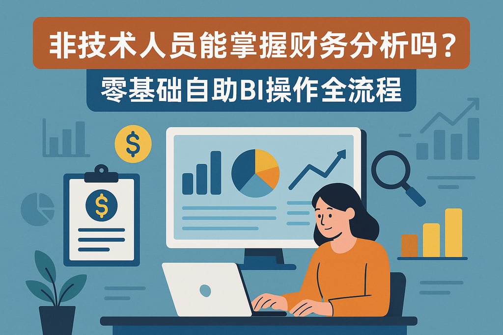 非技术人员能掌握财务分析吗？零基础自助BI操作全流程