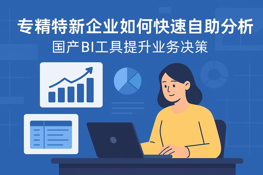 专精特新企业如何快速自助分析？国产BI工具提升业务决策