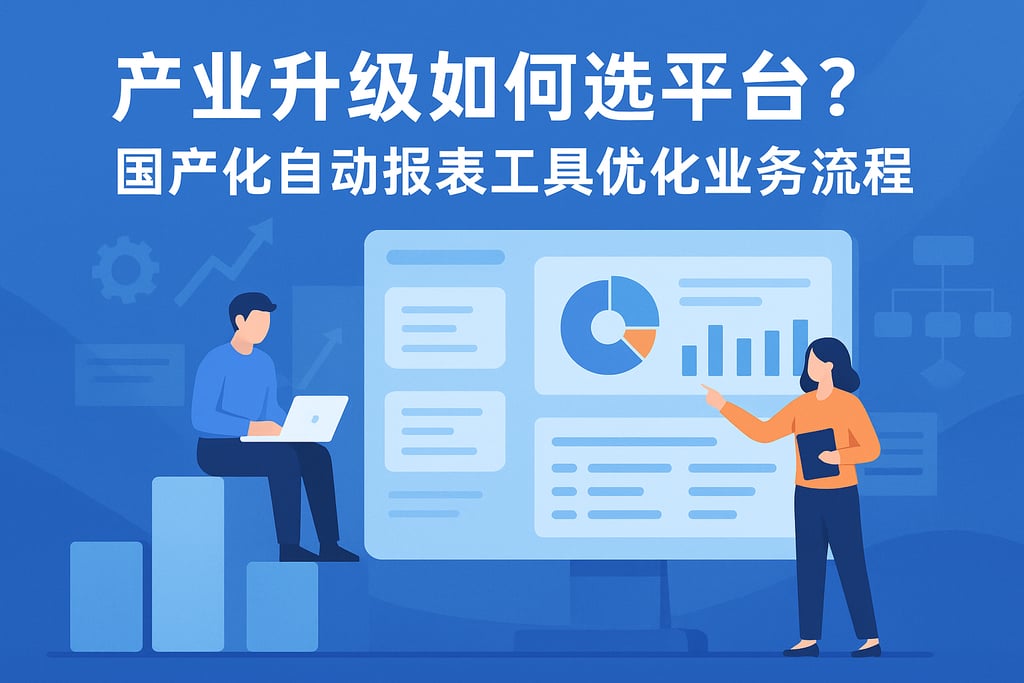 产业升级如何选平台？国产化自动报表工具优化业务流程
