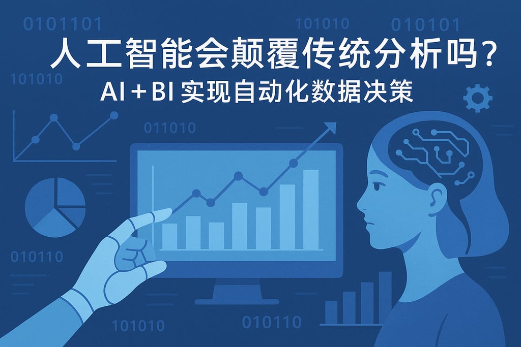 人工智能会颠覆传统分析吗？AI+BI实现自动化数据决策