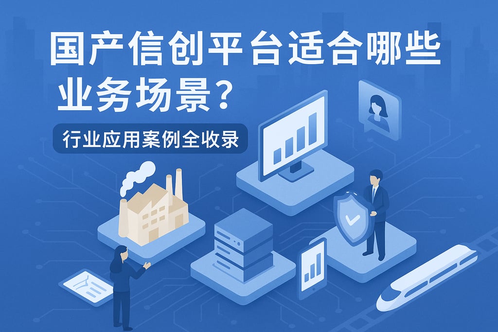 国产信创平台适合哪些业务场景？行业应用案例全收录