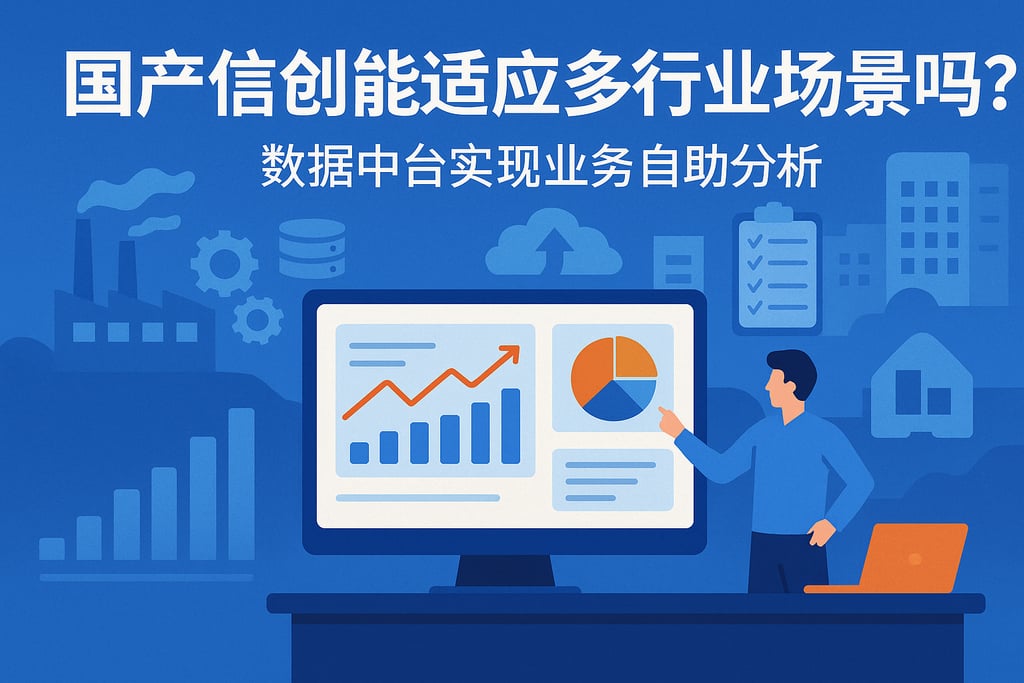 国产信创能适应多行业场景吗？数据中台实现业务自助分析
