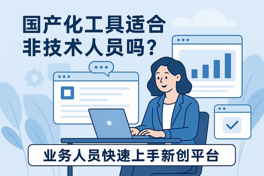 国产化工具适合非技术人员吗？业务人员快速上手新创平台