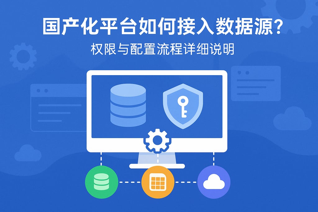 国产化平台如何接入数据源？权限与配置流程详细说明