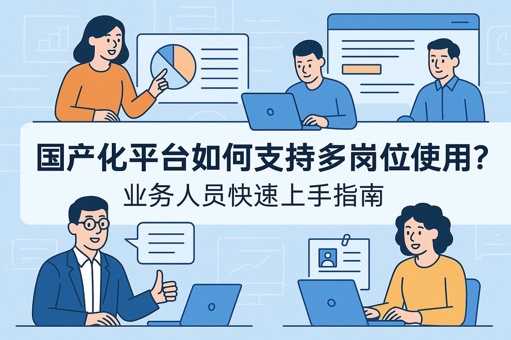 国产化平台如何支持多岗位使用？业务人员快速上手指南
