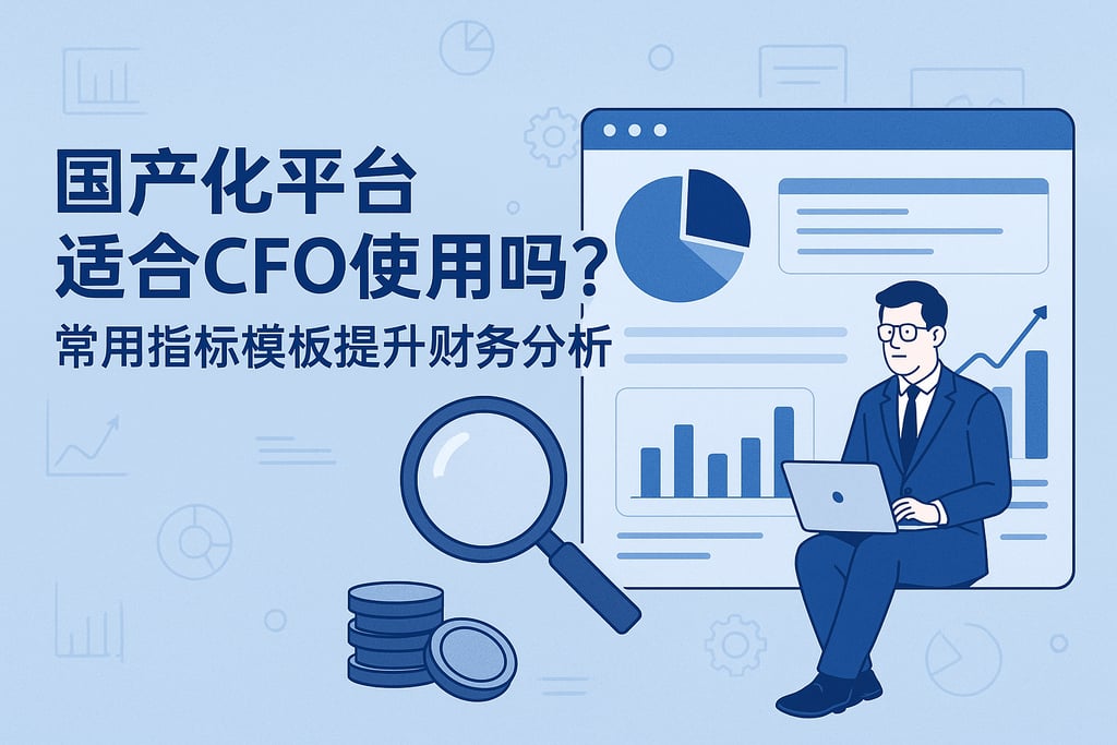 国产化平台适合CFO使用吗？常用指标模板提升财务分析