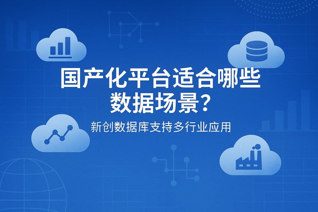 国产化平台适合哪些数据场景？新创数据库支持多行业应用