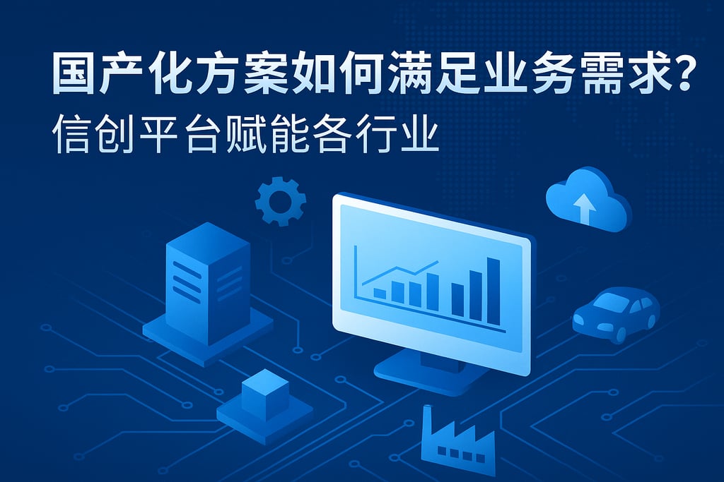 国产化方案如何满足业务需求？信创平台赋能各行业