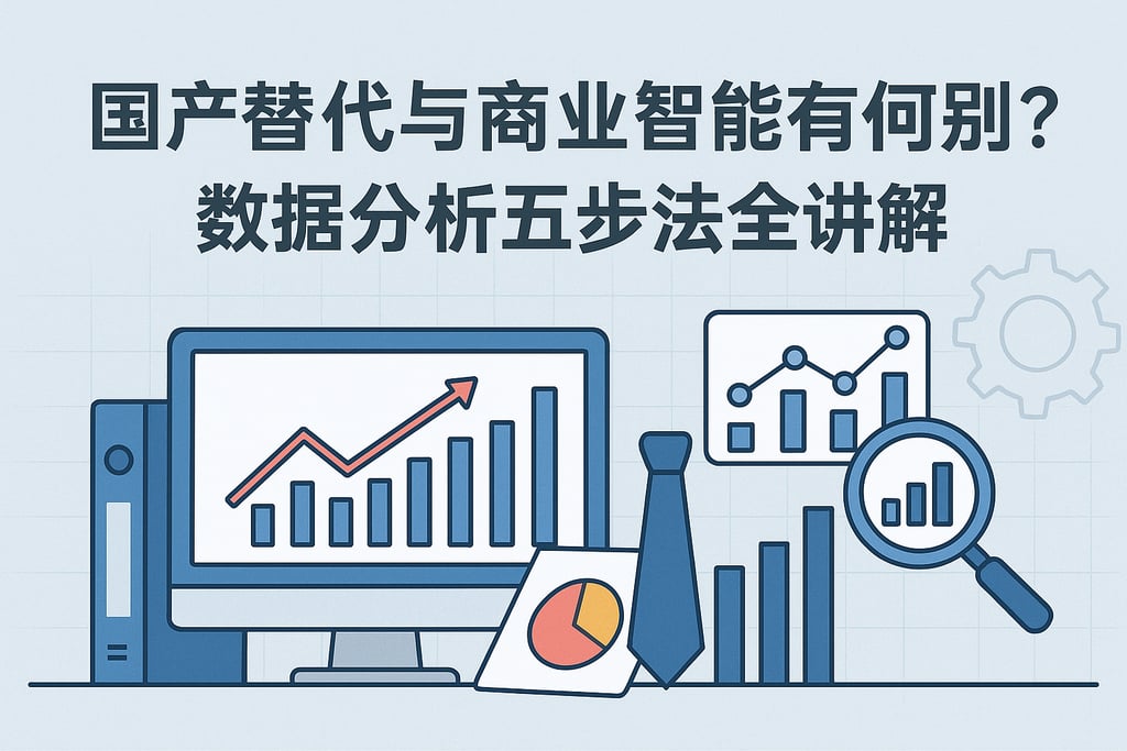 国产替代与商业智能有何区别？数据分析五步法全讲解