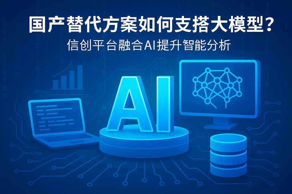 国产替代方案如何支持大模型？信创平台融合AI提升智能分析
