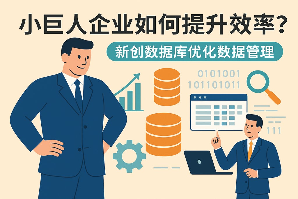 小巨人企业如何提升效率？新创数据库优化数据管理