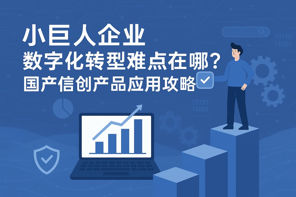 小巨人企业数字化转型难点在哪？国产信创产品应用攻略