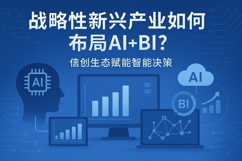 战略性新兴产业如何布局AI+BI？信创生态赋能智能决策
