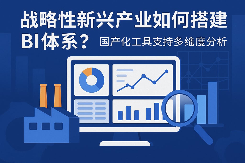 战略性新兴产业如何搭建BI体系？国产化工具支持多维度分析