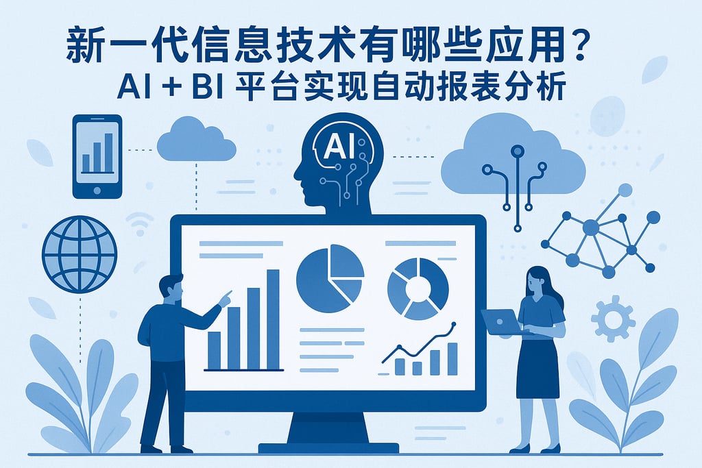 新一代信息技术有哪些应用？AI+BI平台实现自动报表分析
