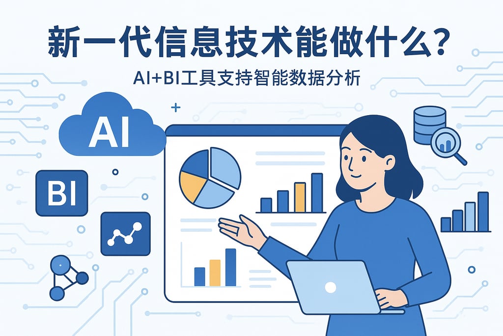 新一代信息技术能做什么？AI+BI工具支持智能数据分析