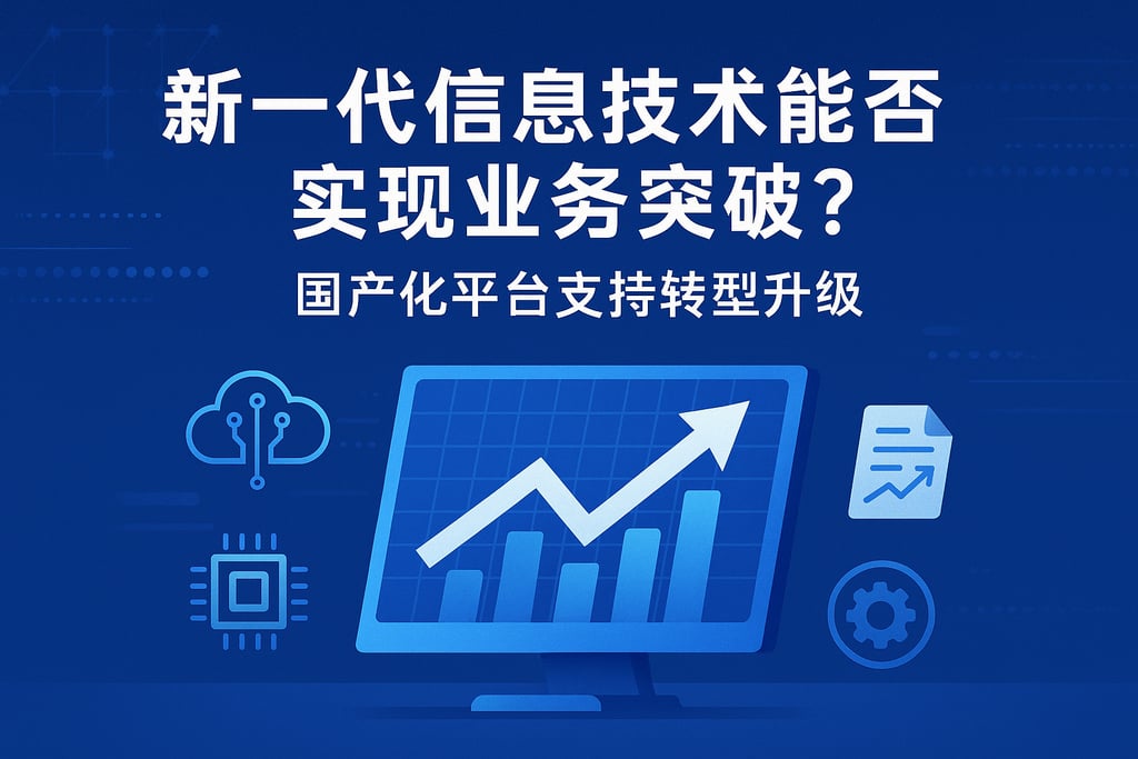新一代信息技术能否实现业务突破？国产化平台支持转型升级