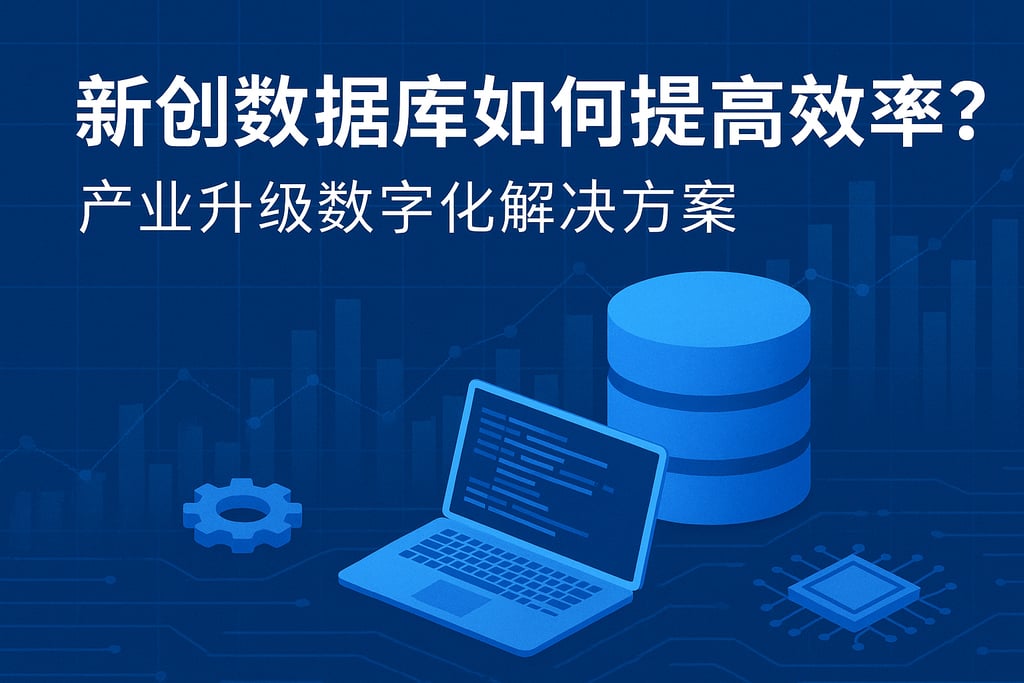 新创数据库如何提高效率？产业升级数字化解决方案