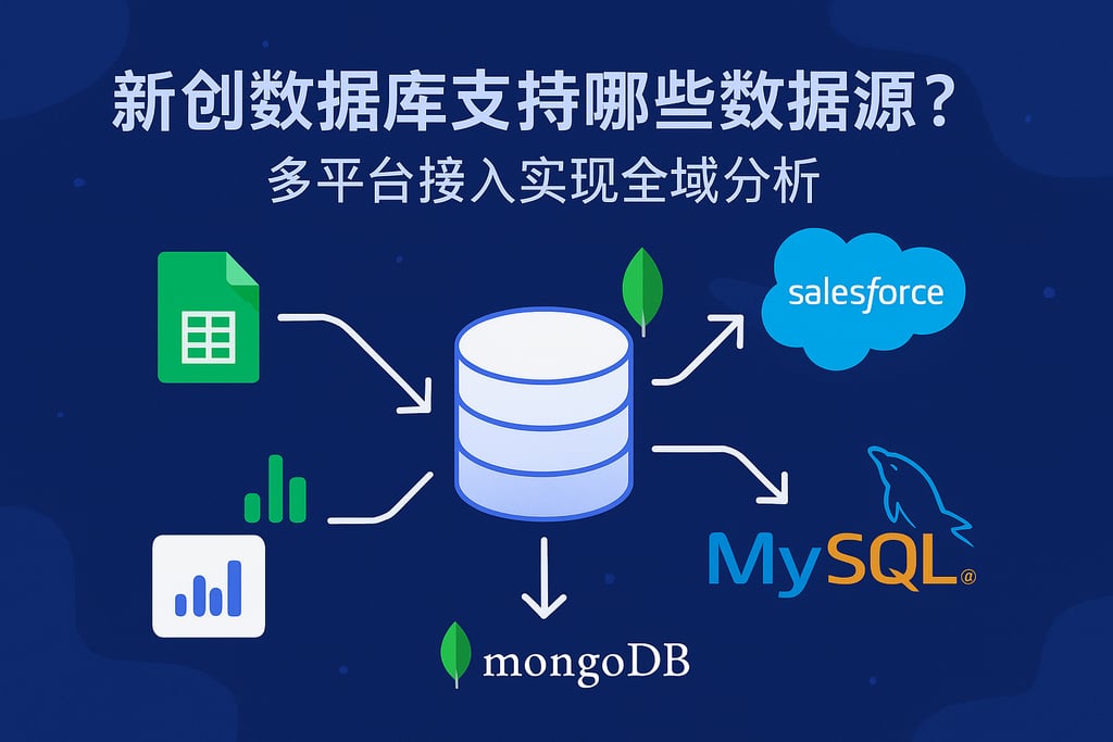 新创数据库支持哪些数据源？多平台接入实现全域分析