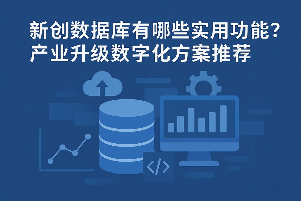 新创数据库有哪些实用功能？产业升级数字化方案推荐