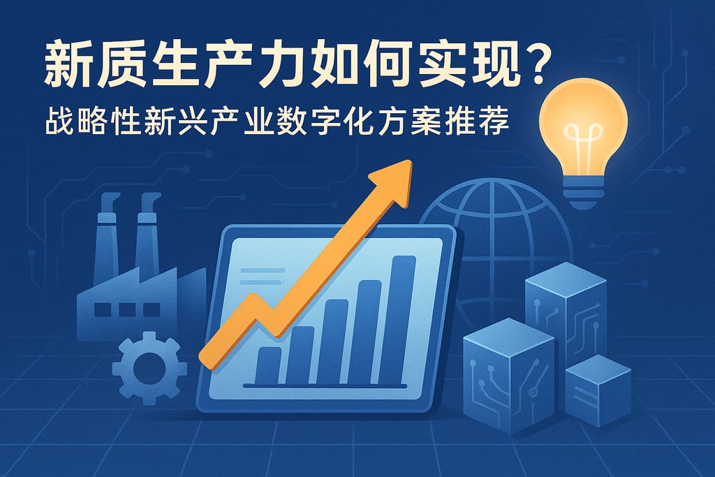 新质生产力如何实现？战略性新兴产业数字化方案推荐