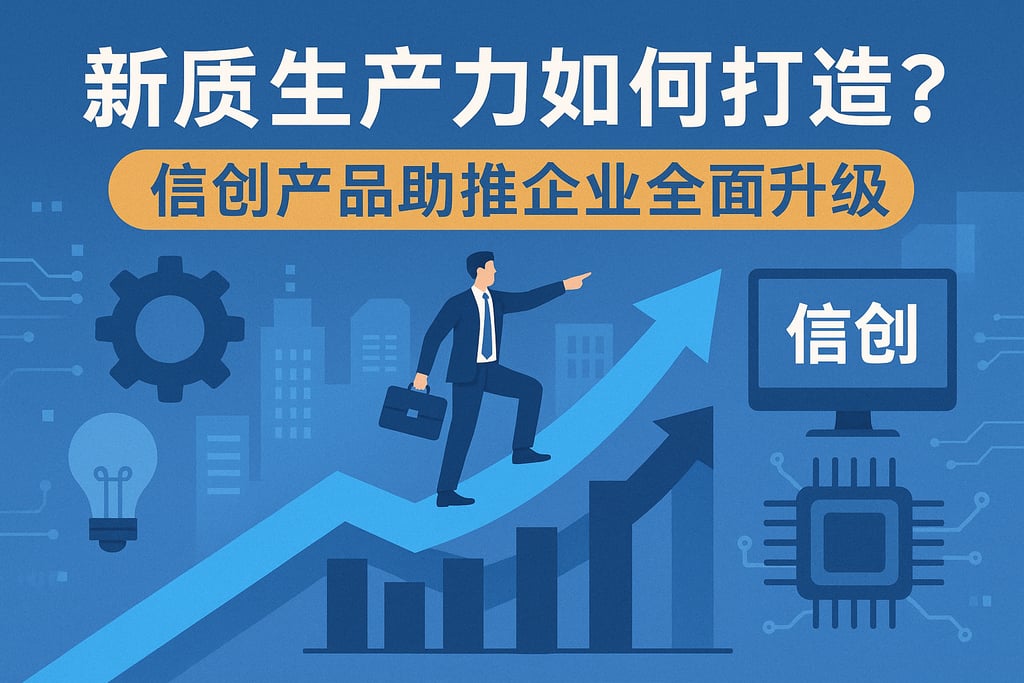 新质生产力如何打造？信创产品助推企业全面升级