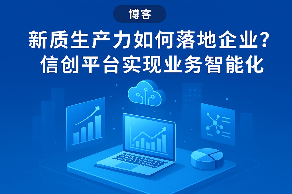 新质生产力如何落地企业？信创平台实现业务智能化