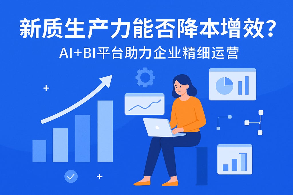 新质生产力能否降本增效？AI+BI平台助力企业精细运营