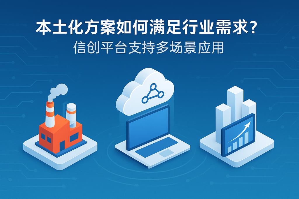 本土化方案如何满足行业需求？信创平台支持多场景应用