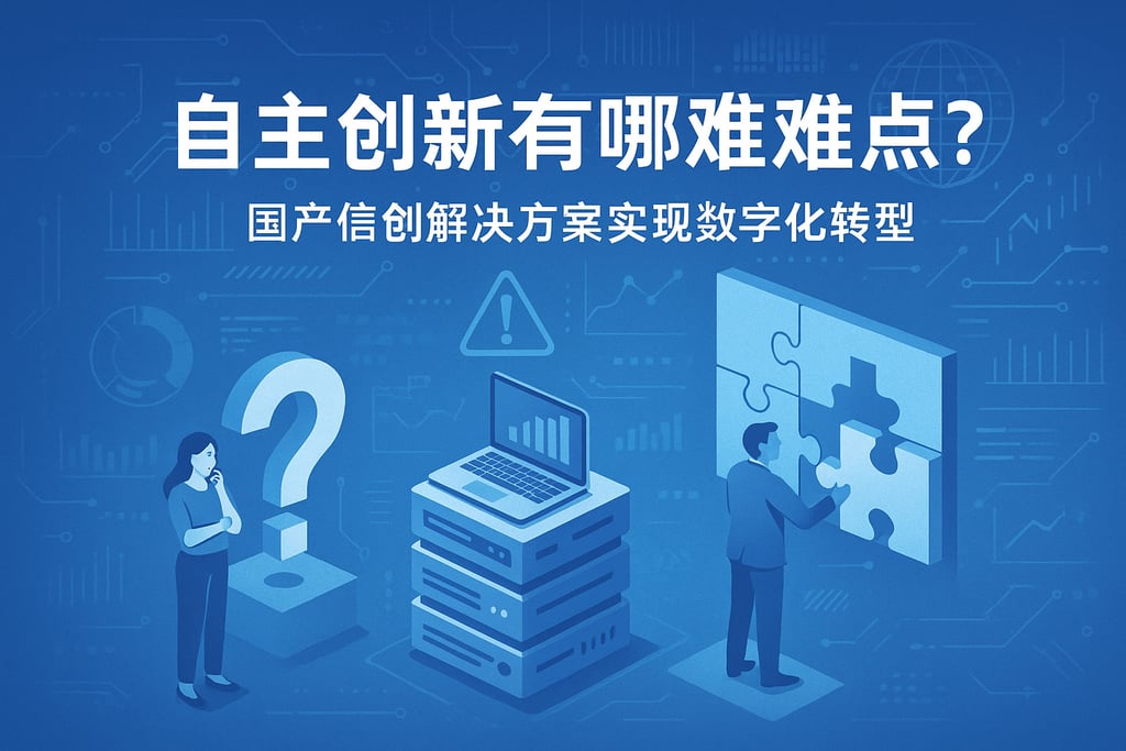 自主创新有哪些难点？国产信创解决方案实现数字化转型