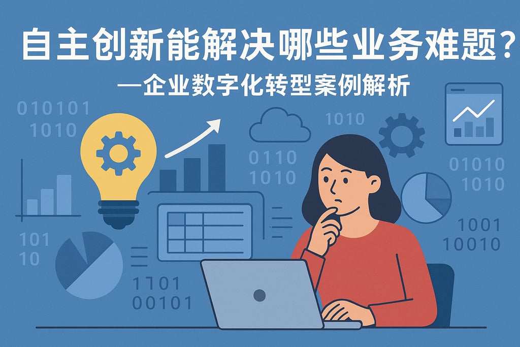 自主创新能解决哪些业务难题？企业数字化转型案例解析