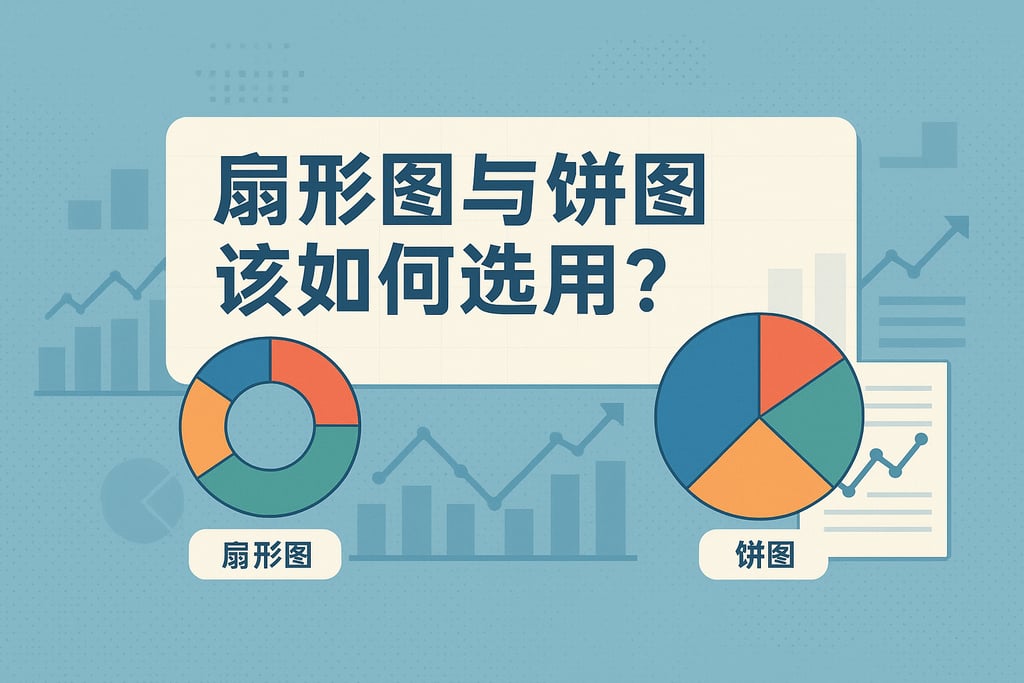 扇形图与饼图该如何选用？数据可视化场景对比分析