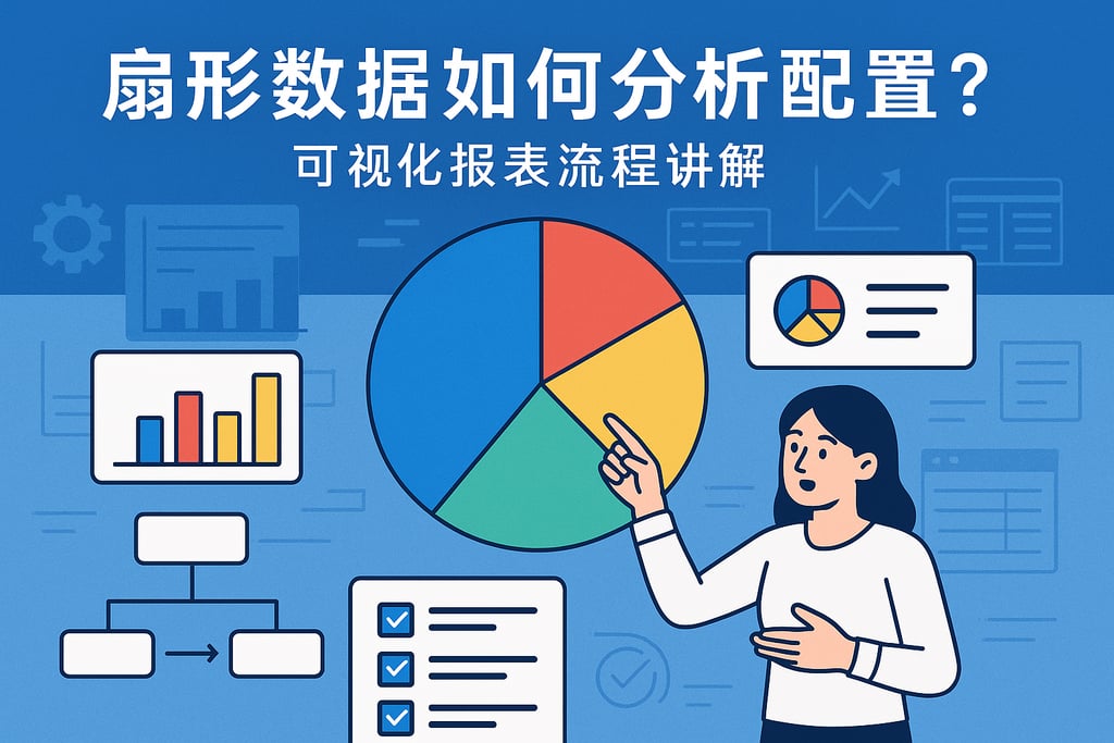 扇形图数据怎么拆解配置？可视化报表流程讲解