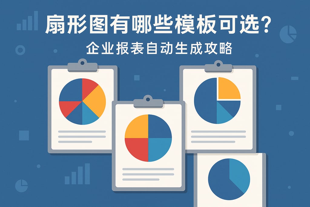 扇形图有哪些模板可选？企业报表自动生成攻略