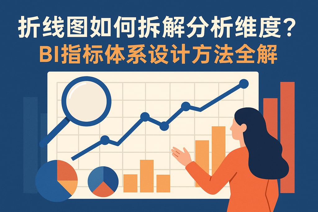 折线图如何拆解分析维度？BI指标体系设计方法全解