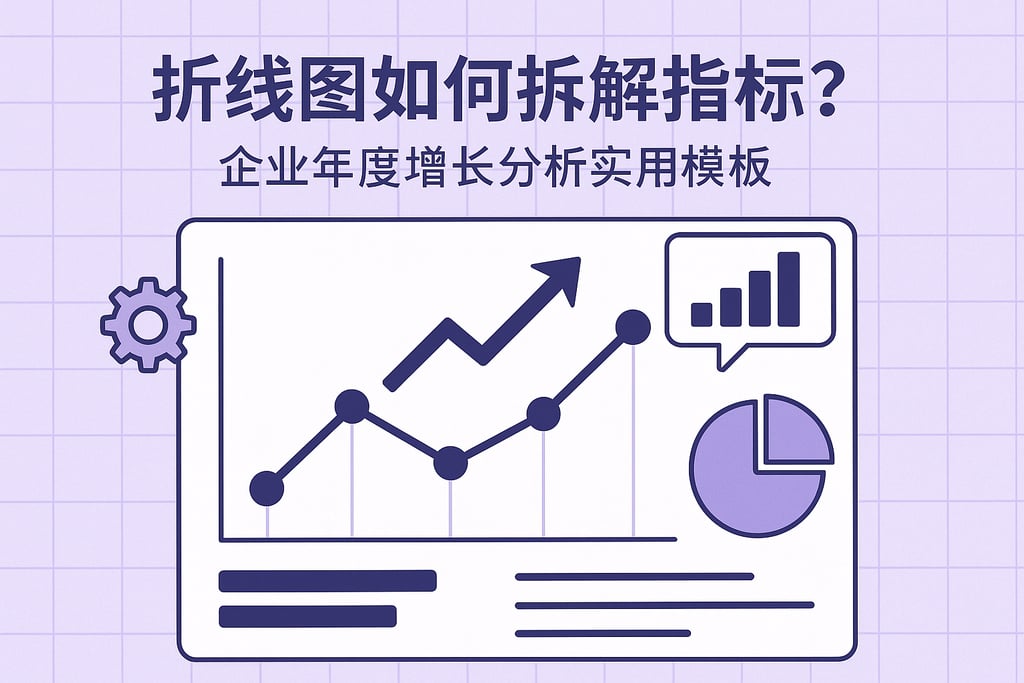 折线图如何拆解指标？企业年度增长分析实用模板