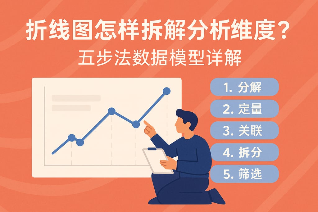 折线图怎样拆解分析维度？五步法数据模型详解