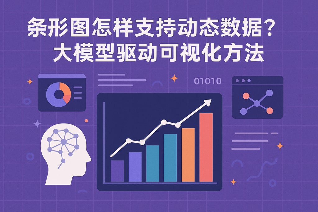 条形图怎样支持动态数据？大模型驱动可视化方法