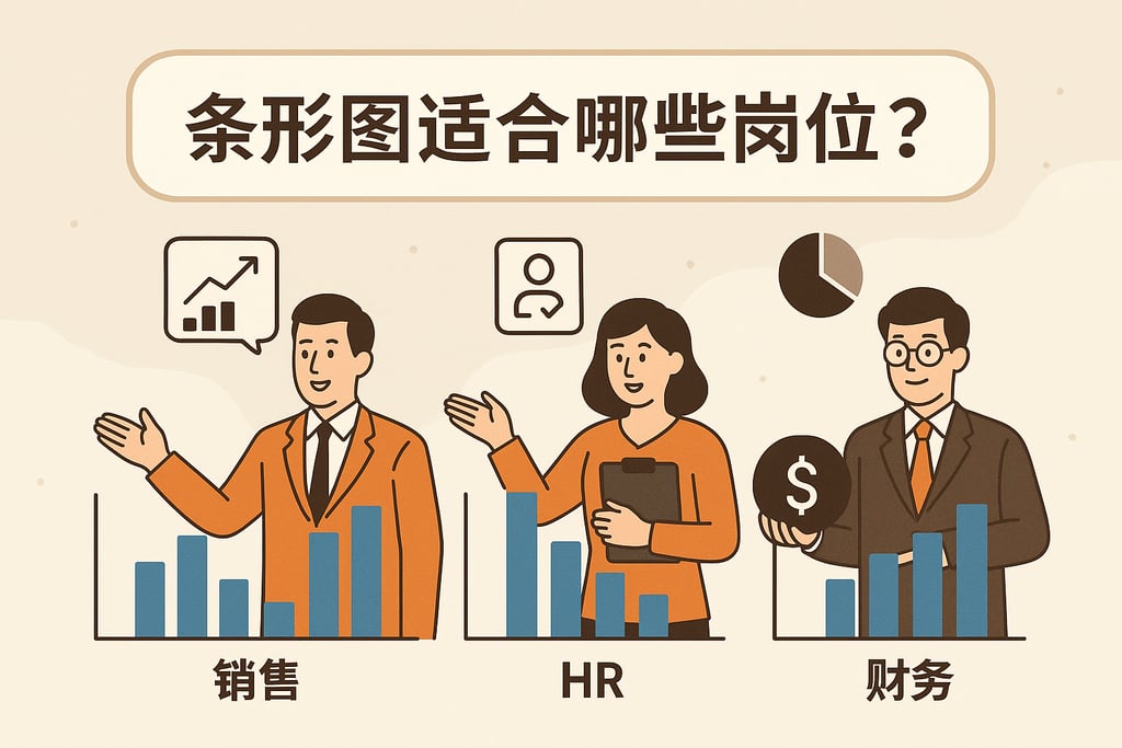 条形图适合哪些岗位？销售、HR、财务常用分析图表