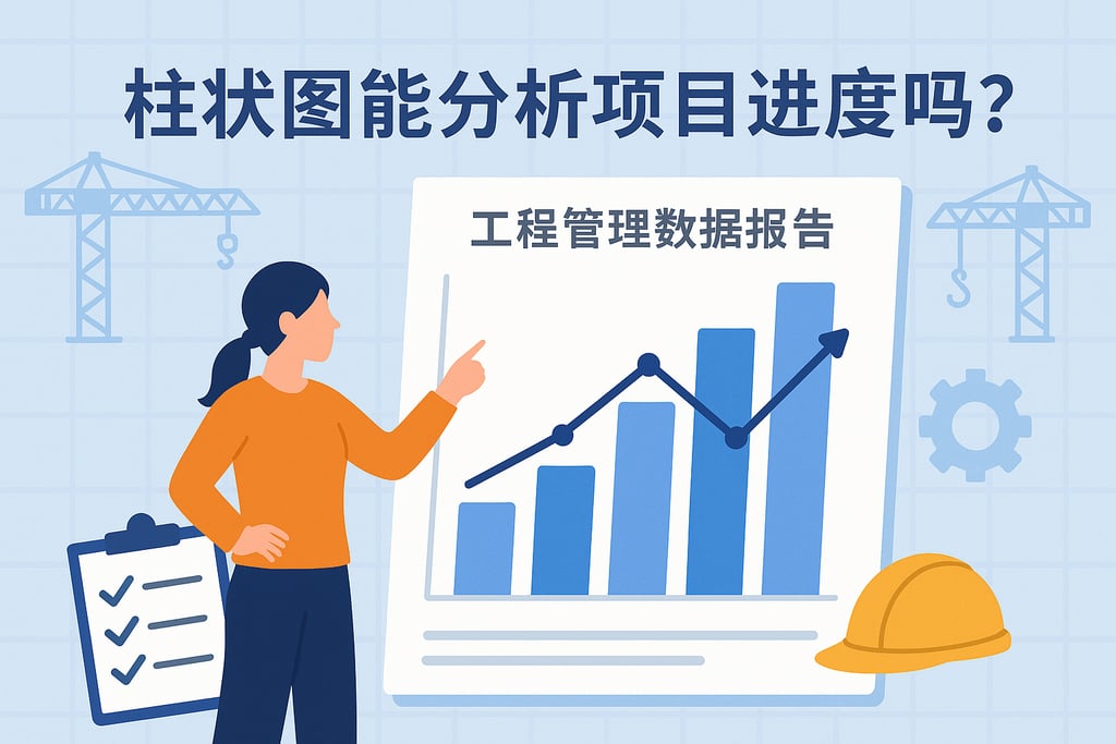 柱状图能分析项目进度吗？工程管理数据报告模板