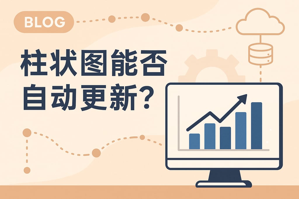 柱状图能否自动更新？平台接入数据源实时演示