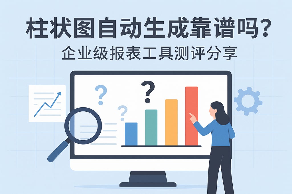 柱状图自动生成靠谱吗？企业级报表工具测评分享
